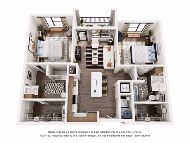 Unit 2103 4105 floor plan